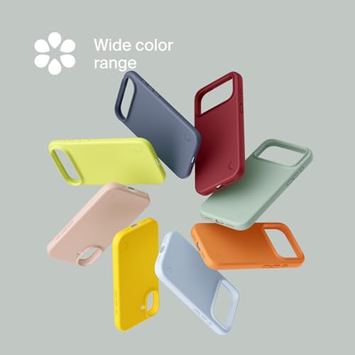 Coque en silicone Apple iPhone 15 Plus gris Clemm antichoc