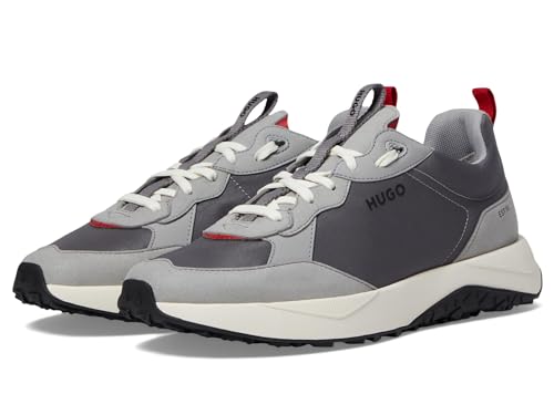 Image of HUGO Mens Running Style Mix Material Sneakers