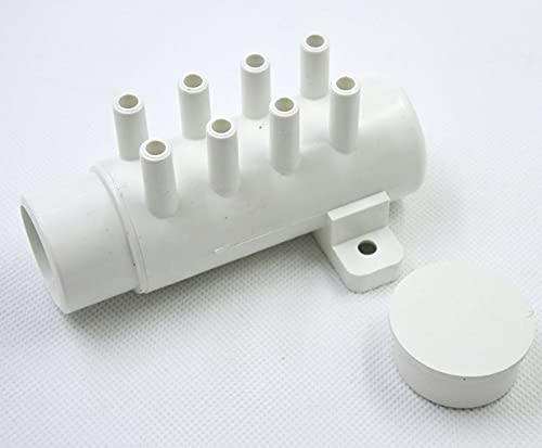 1pc baignoire plomber 8 trous Pvc Manifold d'air 1 "X 8mm Distributeur d'air for baignoire et spa à bain à remous 30-168