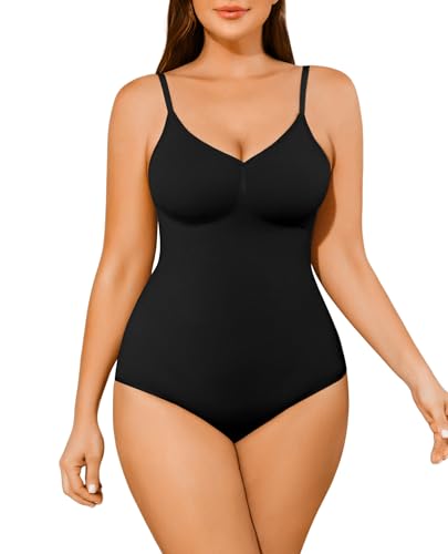 Shapewear Tummy Control BodySuit for Women Seamless Body Suit with Adjustable Straps