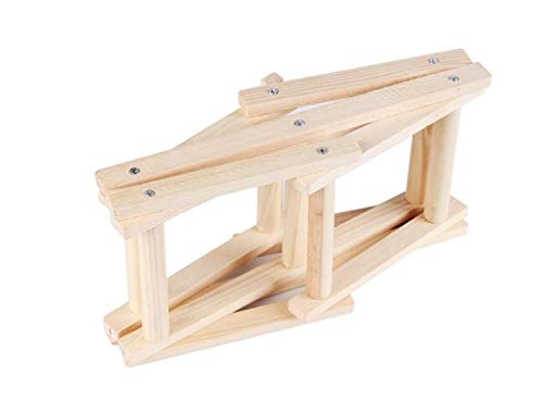Soporte para botellas de vino plegable de madera 3 botellas miniatura 7