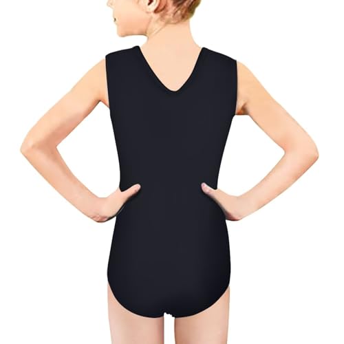 Image of Girls Swimsuits Size 3-14 Kids Summer Sleeveless One Piece Bathing Suit Beach V-Neck