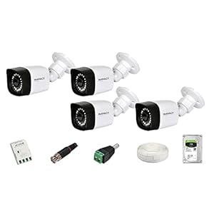IMPACT BY HONEYWELL 2 MP CCTV KIT Without DVR I with 4 CCTV Cameras I 1 Hard Disk & Accessories I I-MKIT4CH-3 I Made in…