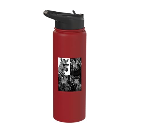 Zebra Headset Goldchain Beer Stainless Steel Insulated Water Bottle