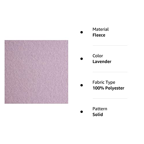 Polar Fleece Solid Lavender, Fabric By The Yard #TOP4