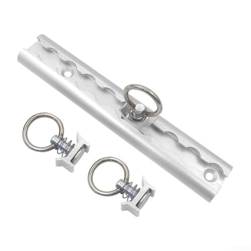 Moliuoly - Rail en L en aluminium de 500 mm avec couvercles et fixations - Vis en acier inoxydable - 48 fentes de montage - Sécurité de chargement robuste pour remorques, camions et camping-cars