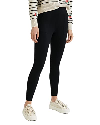 Leggings para mujer Desigual Legging Cargo pantalones elásticos que estilizan con bolsillos