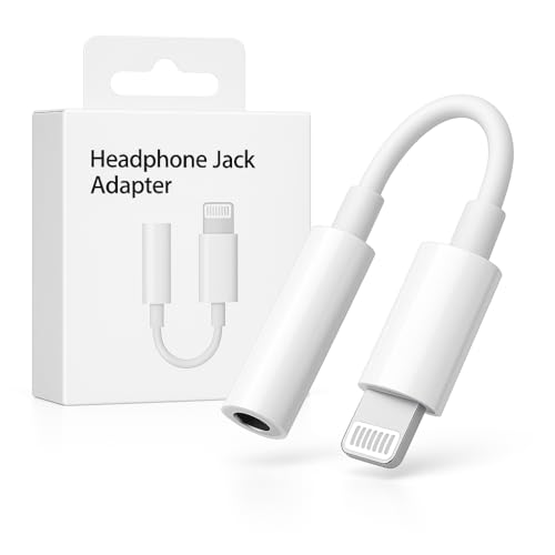 Image of Apple-MFi Certified-Lightning to 3.5mm Headphone Jack Adapter, AUX Audio Dongle Adapter for iPhone 14 13 12 11 Pro Max XS XR X 8, Support All iOS & Music Control (6 Month Warranty)