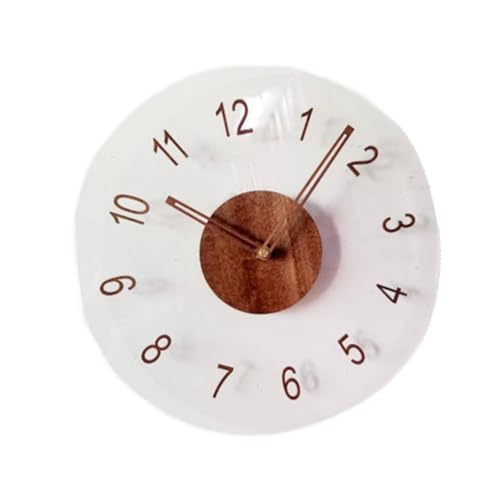 Horloge murale marron de 30 cm idéale pour décorer une chambre cosy