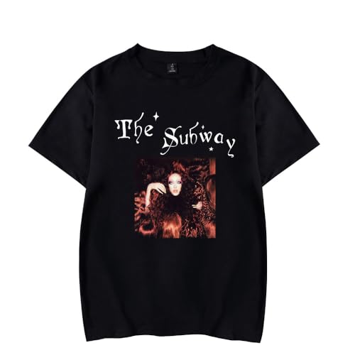 Photo de RYSXJLX Chappell Roan The Subway T-shirt d'été décontracté à manches courtes pour femmes et hommes, Noir , XXL