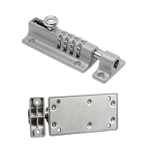 Sliding Combination Bolt Combi Bolt Latch Keyless Combination Bolt 4 Digit Pin Dial Slide Bolt For Sheds Gates Cupboards Fences #TOP2
