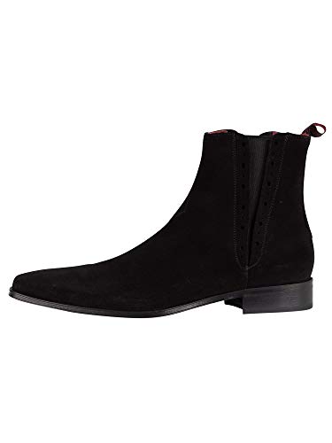 Jeffery West Uomo Stivali Suede, Nero, 42 EU