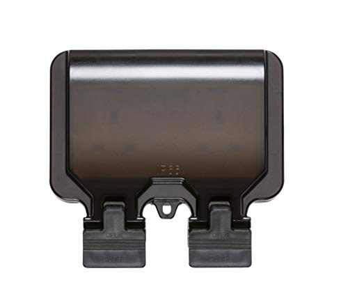 Knightsbridge OP9N Outdoor Weatherproof Double Socket IP66, Black,84.0 mm*153.0 mm*170.0 mm