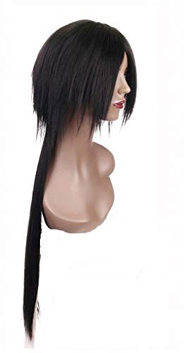 Perruque noire Itachi Uchiha tressée longue pour cosplay manga C406
