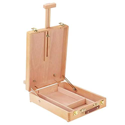 Palette de peinture réglable en bois portable pour dessin et marqueurs - 3