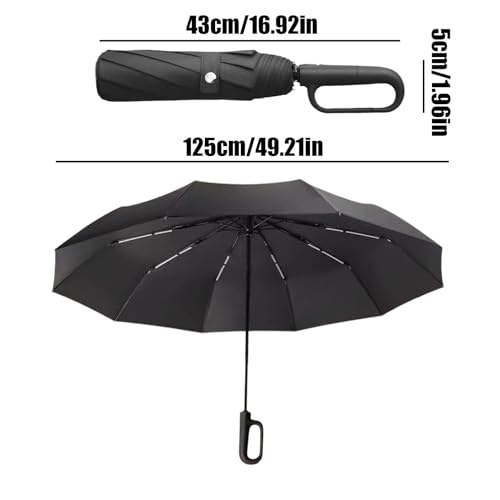 Parapluie automatique pliable imperméable accessoire extérieur - 5