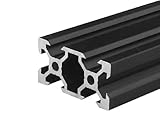 1 pc Noir 2040 V-Slot Aluminium Profil standard Imprimante 3D Piste Cadre