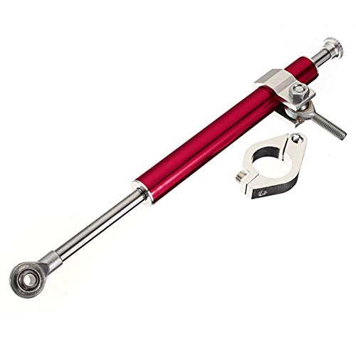 EAMOM Amortecedor de direção de amortecedor de motocicleta acessórios de alumínio 330 mm amortecedor