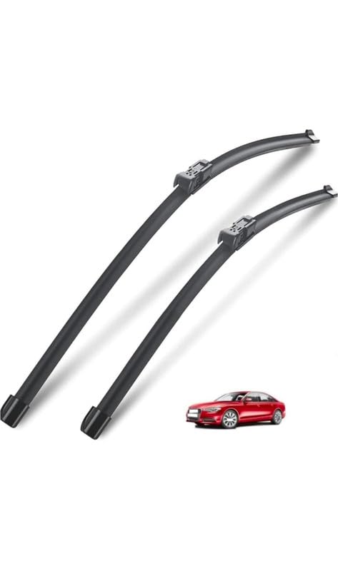 Image of Front Wiper Blade Exact Fit Design Compatible with A6(2012-2019 model) Pack of 2