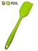 Premium Quality Heat Resistant Mini Silicone Spatula.Best for Nonstick cookware,One piece Rubber,Stainless steel coated design. Size 8 inch (Green)