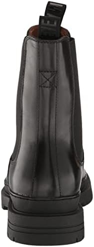Steve Madden Men's Belgrave Mid Calf Boot, Black Leather, 9 | Image 2