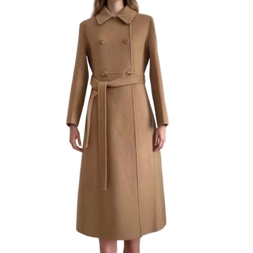 SHABADUER Wool Cashmere Blend Peacoat