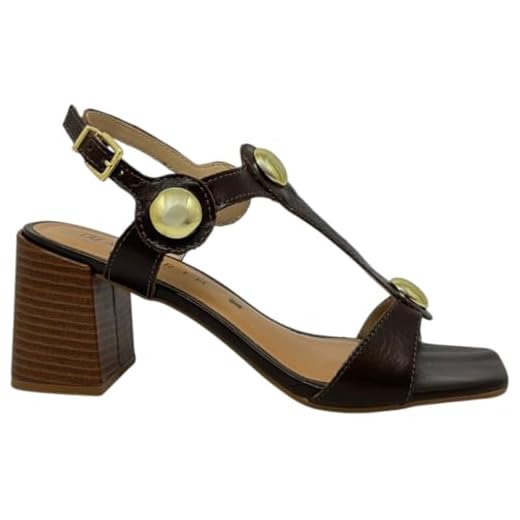 Sandália Feminina Casual Dia a Dia Passeio Trabalho com Detalhes Metalizados Salto Grosso Ultra Conforto Ramarim 2553203