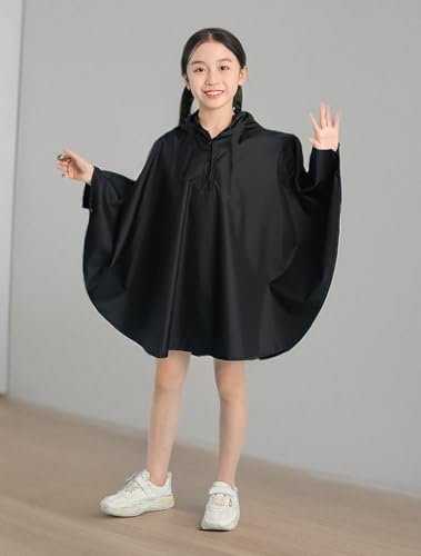Image of Freesmily Kids Cute Raincoat Waterproof Rain Poncho Jacket Coat for Girls Boys