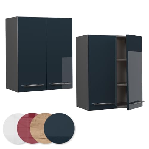Vicco Pensile Da Cucina Blu Scuro Lucido 60 Cm - 5