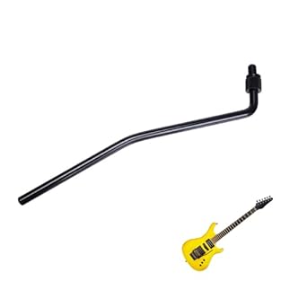 【FUNCTION】This arm bar fits for Floyd Rose style electric guitar double tremolo bridge system whammy bar. 【DIMENSION】Thread diameter: 6mm/0.24”, bushing diameter: 9mm/0.35”. One package includes 1 pcs of double arm tremolo bar. 【AFTER-SALE SERVICE】Fo...