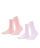 ESPRIT Socken Allover Stripe 2-Pack Bio Baumwolle Damen schwarz grau viele weitere Farben verstärkte Herrensocken mit Muster atmungsaktiv gestreift und dünn im Multipack 2 Paar