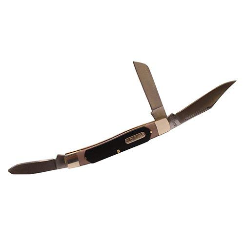 Old Timer 8Ot Senior 6.9In S.s. Traditional Folding Knife With 3In Clip Point, Sheepsfoot, Spey Blade And Sawcut Handle For Outdoor, Hunting, Camping And Edc #TOP26