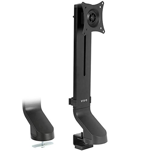 Bras de moniteur pivotant Vivo support ecran bureau pour station de travail assise noir