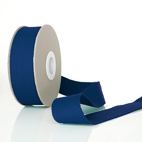 Trimz Cotton Webbing - Navy - 25mm x 5m - Image 2