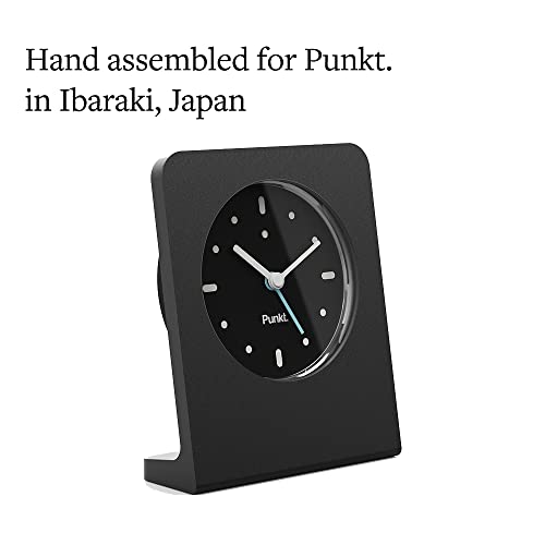 Punkt. Ac02 Table Clock With Alarm Function - Japanese Quartz Movement With Aluminium Body Scratch Resistance Glass Frame - Perfect For Gift Or Home Decor #TOP2