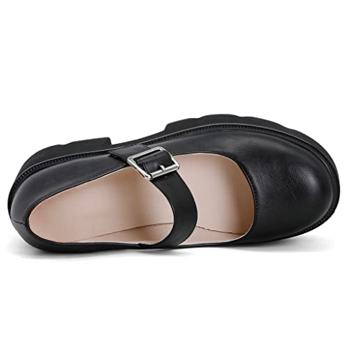 KOKOMOMO Womens Goth Chunky Mary Janes Platform Shoes Gothic Shoes4