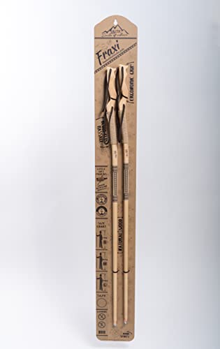 Bastones de madera dura 100% natural y flexible Fraxi Nature para senderismo exclusivo 5