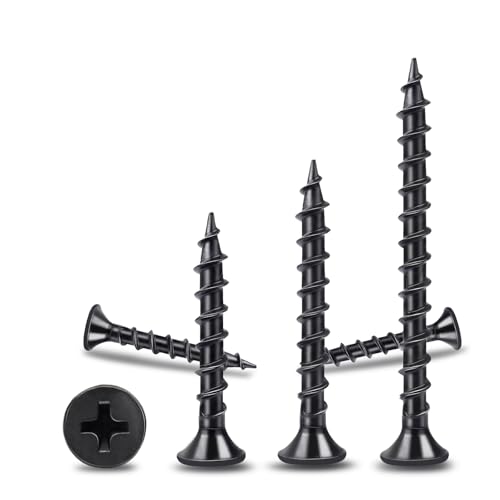 #8 x 3-1/4 Tornillos para Drywall negros para madera 100 piezas HS/ZGLS-08 miniatura 4