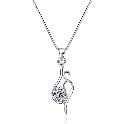 Collier en argent S925 de mode avec zircon pour vos soirées chic