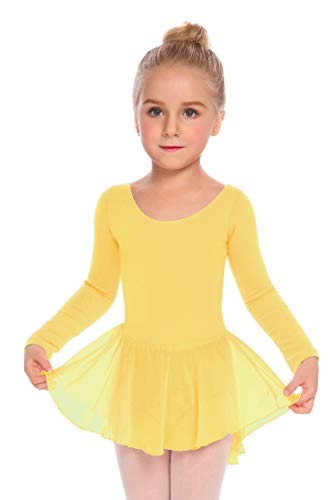 Image of Arshiner Kids Girls Classic Long Sleeve Leotard Dance Ballet Dress
