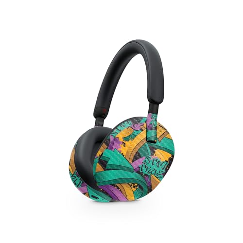 Image of MightySkins Carbon Fiber Skin Compatible with Sony WH-1000XM5 Headphones - Tertiary Arrows | Protective, Durable, and Unique Vinyl Decal wrap Cover | Easy to Apply, Remove, and Change Styles