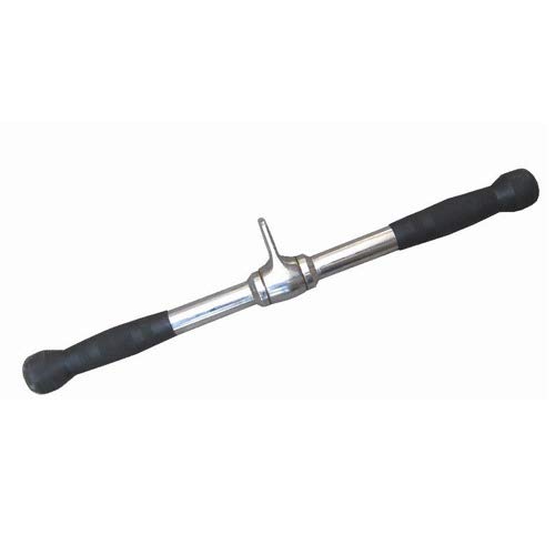 LET'S PLAY® LP-110 Imported Straight Curl Bar Machine Cable Attachment for Triceps, Bisecps, Lats Workout, Heavy Duty Material and Pro-Grip with 360 Degree Revolving Curl