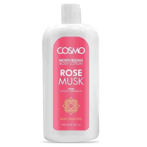 Image of Cosmo New Musk Collection Moisturizing Body Lotion Rose Musk 750ml for Men & Women, Moisturizer Body Lotion, All Skin Types, Skin Care, Bath & Body, Lotions for Hand, Face & Body