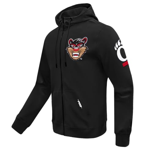 Image of Pro Standard Mens College Classic Chenille Cotton Double Knit Full Zip Hoodie
