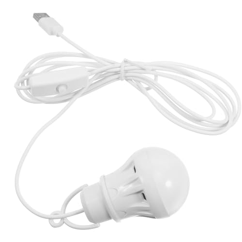OUNONA Lámpara LED Portátil para Camping 7W con Cable USB de 24 M y Interruptor Luz para Tienda de Campaña Adecuado para Senderismo Actividades al Aire Libre y Lectura