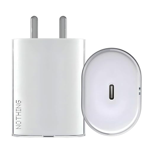 Image of Essri Original 45W Charger Type C Port For Phone 1 | Phone 2 | Phone 2A| 2A Plus |Buds /Ear Stick, 45 W Usb C Rapidly Charging With 6 Months Warranty, White