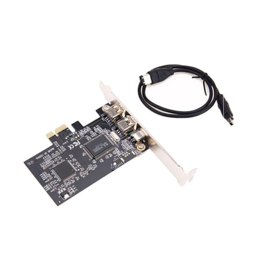 Tarjeta de expansión PCIe a 1394 BESTonZON con 3 puertos FireWire para ordenadores de sobremesa