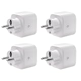 SONOFF S61s Presa Intelligente WiFi 16A/3840W – Controllo Remoto e Vocale, Timer, Monitoraggio Energetico – Compatibile con Alexa, Google, Apple Home, SmartThings e Matter (Confezione da 4)