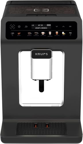 KRUPS Evidence One Kaffeevollautomat mit Milchschlauch, One-Touch-Cappuccino, 12...