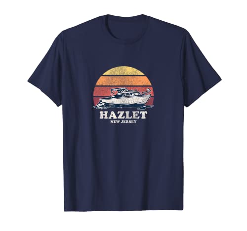 Photo de Hazlet NJ Bateau rétro années 70 T-Shirt
